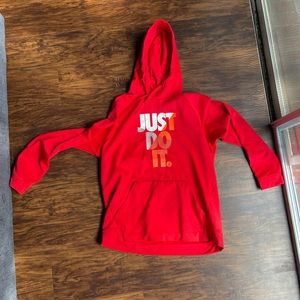 Red Nike Dri-fit hoodie size XL